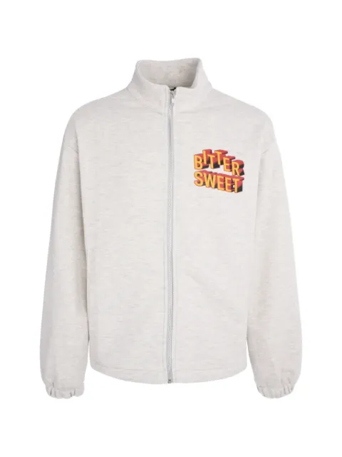 Tee Library graphic-print zip-up jacket Grey CH0842FJLG