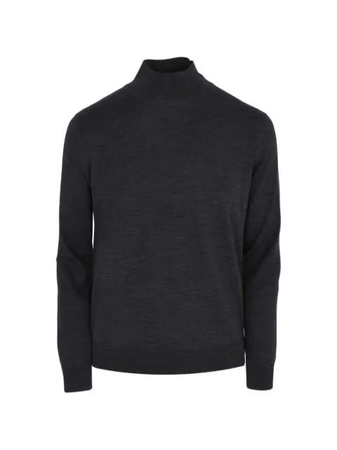 Luciano Barbera high-neck fine-knit sweater Grey 199A2253020