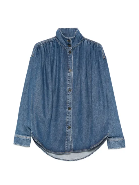 IRO Julie button high-neck denim jacket Blue WM16JULIE