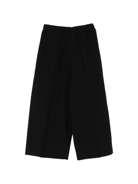 TOTEME drawstring patch-pocket trousers Black 253WRB0325FB0534001