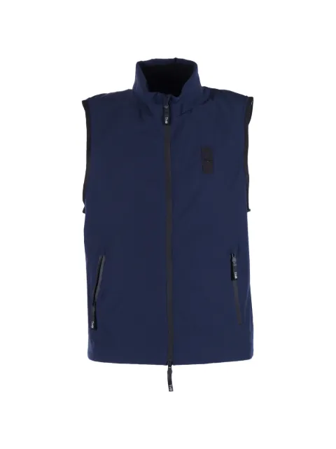 Tombolini logo-patch gilet Blue SG45ZSP2