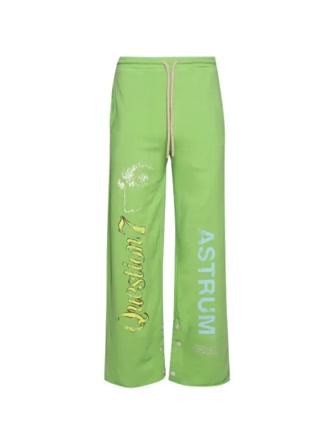 astrum Quastion 7 track pants Green AHSS26SP04GRN