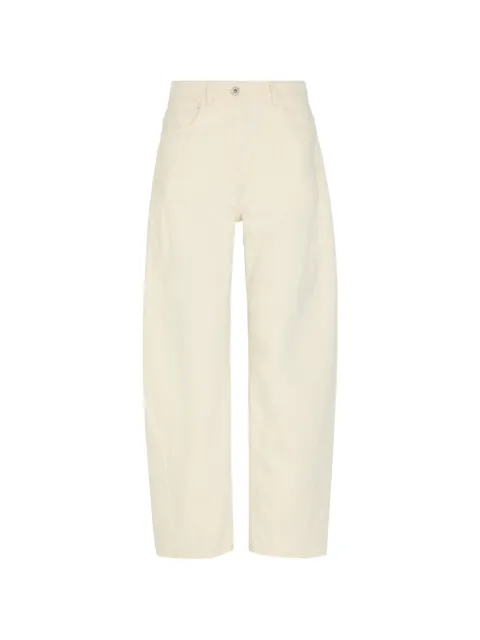 Another Tomorrow Curved barrel jeans Neutrals A126PT075CO