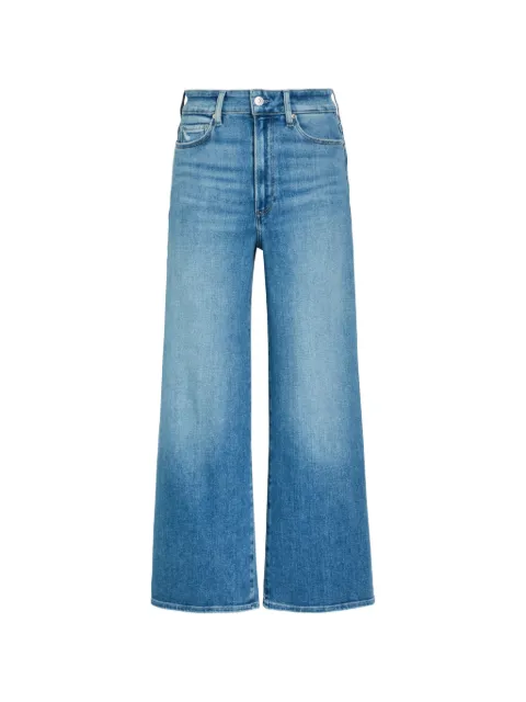 PAIGE logo-patch flared jeans Blue 1E47E77D061