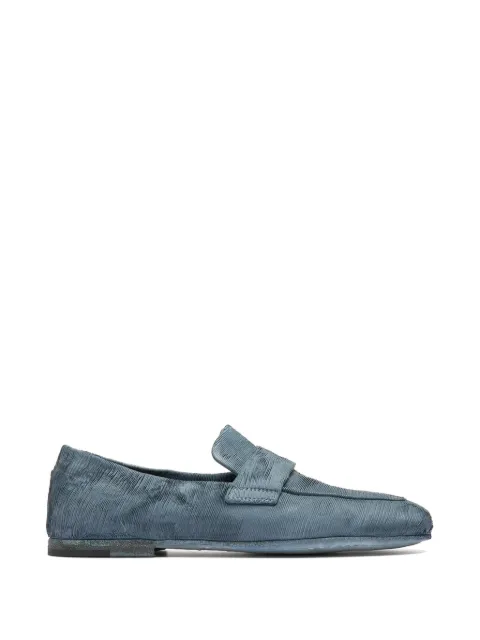 Officine Creative Blair DD leather loafers Blue OCDBLDD001FUN11D414