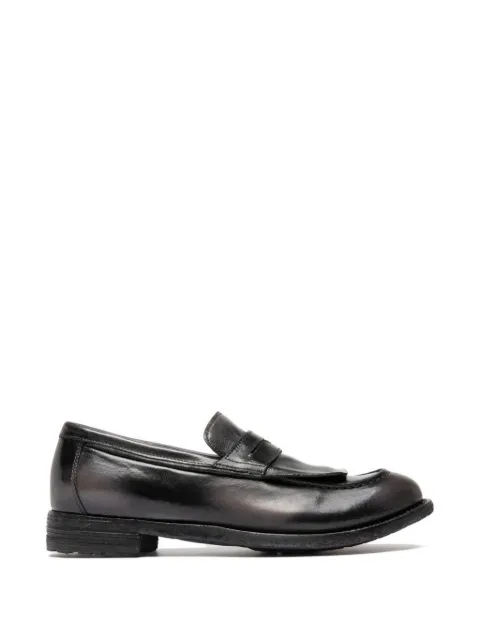 Officine Creative ruboff leather loafers Black OCDLEXI158IGN18V573