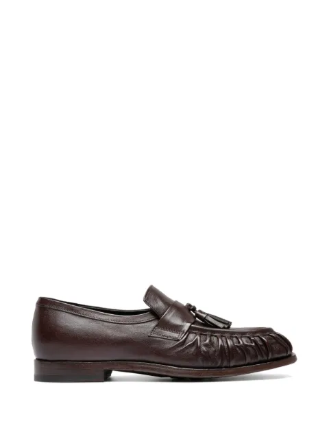 Officine Creative Solitude tassel leather loafers Brown OCDSOLI108HORLVF273