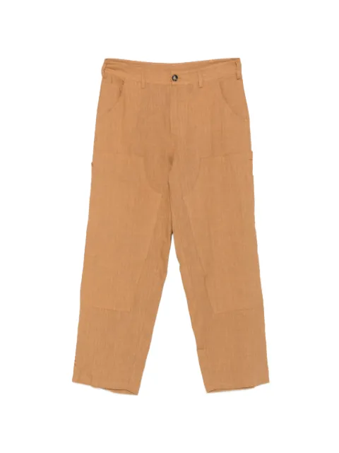 AMARANTO belt-loops trousers Neutrals B6AB0003