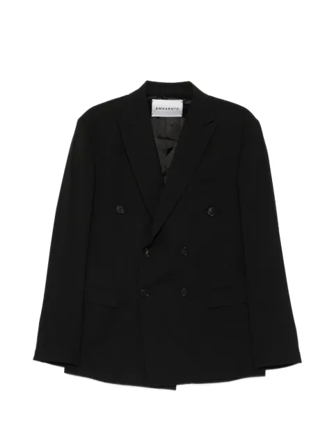 AMARÁNTO double-breasted blazer Black B6AB0020