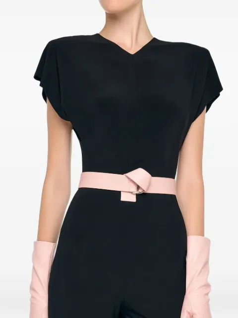 Norma Kamali knot buckle belt Black ST1261LV002838