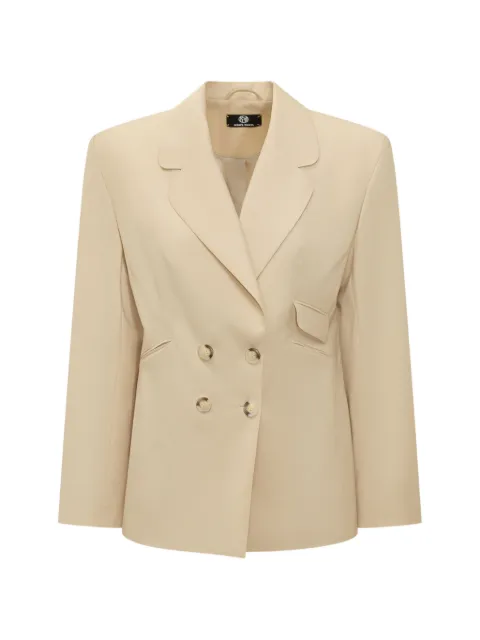 moms pants double-breasted wool jacket Neutrals 158