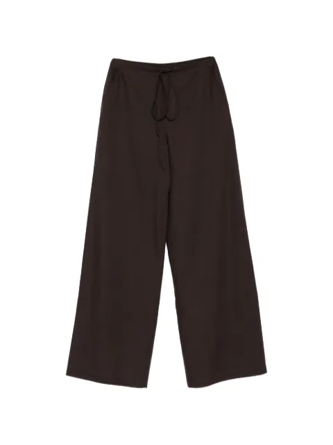 VIKTORIA CHAN Sataya drawstring trousers Brown SS26017BR