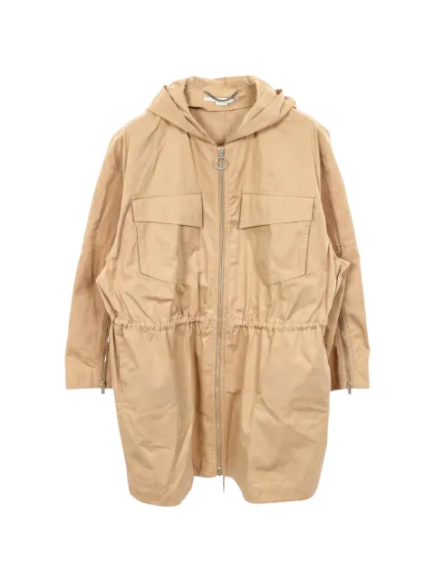 Stella McCartney Pre-Owned 2000s Kaylah hooded coat Neutrals 1051291