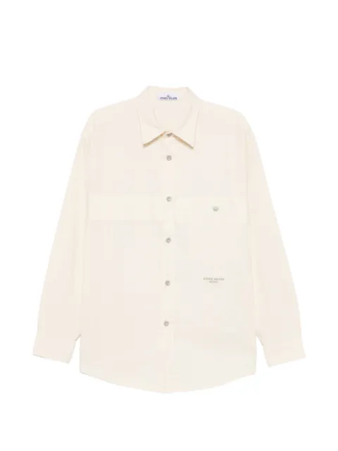 Stone Island logo-embroidered shirt Neutrals L1S151200029S0X28