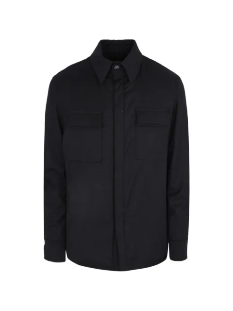 Luciano Barbera flap-pocket shirt jacket Grey 11512521061