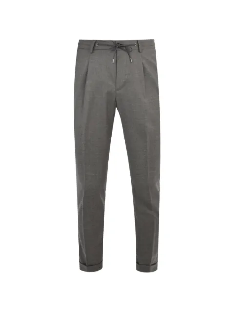 Luciano Barbera pleated drawstring trousers Grey 11461121094