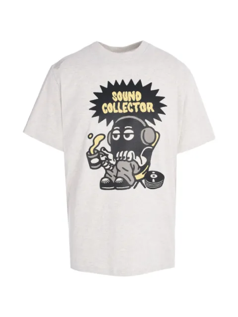 Tee Library Sound Collector graphic-print t-shirt Grey CH0871TELG