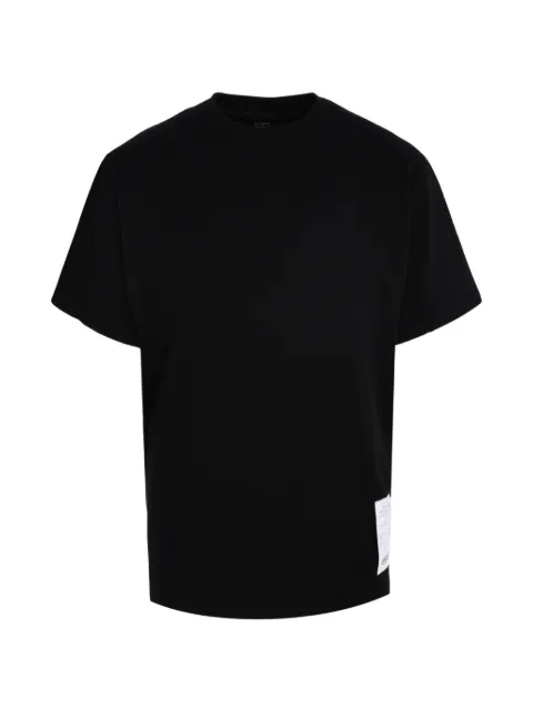 Tee Library Rip-off logo-patch t-shirt Black CH0825TEBK