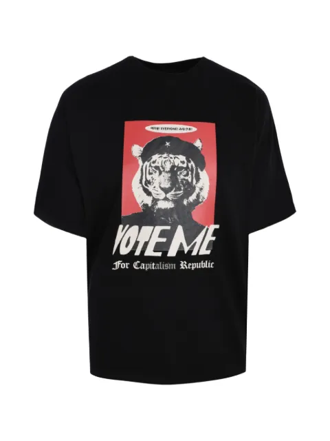 Tee Library Vote graphic-print cotton t-shirt Black CH0814KTBK