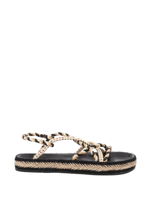 ISABEL MARANT braided rope sandals Black SD0276FAD1B07S