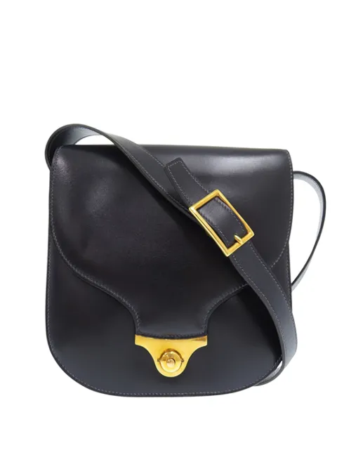 Hermès Pre-Owned 1945-1970 Box Calf shoulder bag Black C0QWP2HKWJWVM5KE