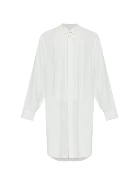 Homme Plissé Issey Miyake plissé ruffled shirt White HP66FJ313