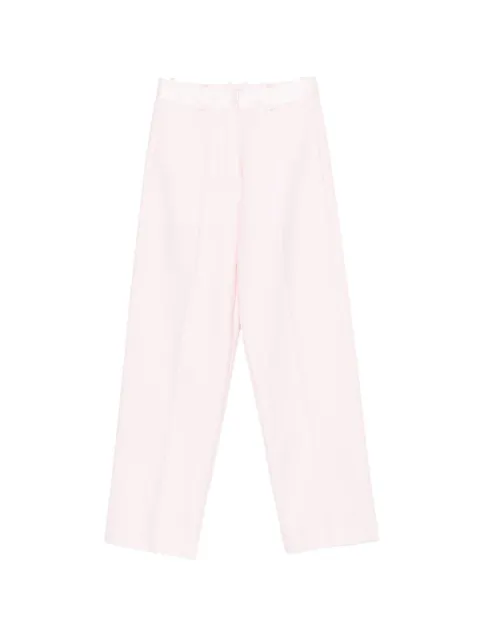 Forte Forte pressed-crease trousers Pink 14813
