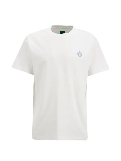 FLÂNEUR Blossom rubber-patch T-shirt White FTSH175