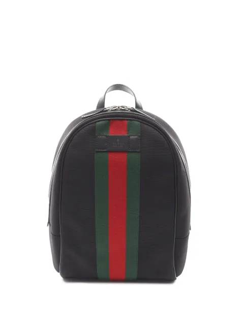 Gucci Pre-Owned 2016-2025 Techno Canvas Web backpack Black C5PS369U2OWVS874
