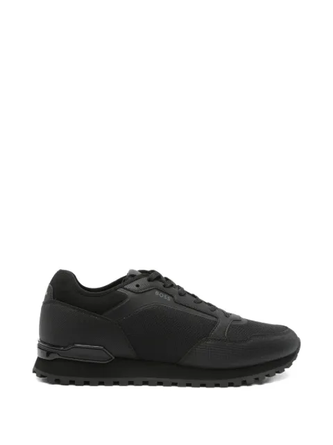 BOSS panelled lace-up sneakers Black 50563822