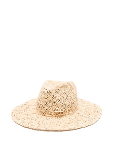 Ruslan Baginskiy woven-straw sun hat Neutrals FDR036SS26STRDRKKN2CHA10PSRB