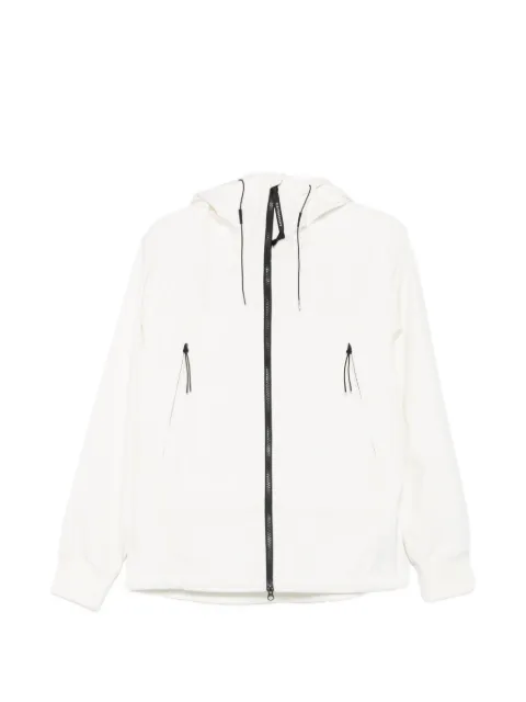 C.P. Company Goggle-detail hooded jacket White RSCMOW728A005968A103