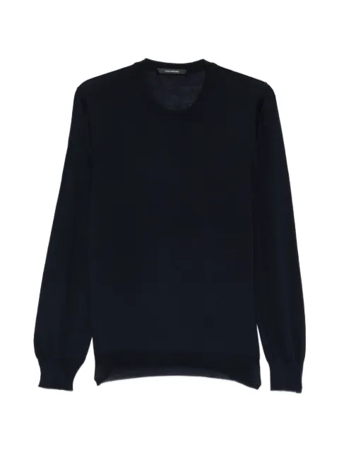 Tagliatore crew neck knitted top Blue AXELGSE2607
