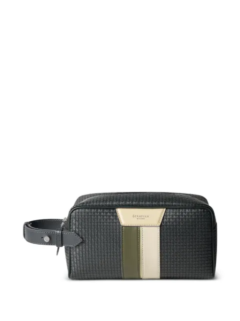 Serapian zip-up wash bag Grey SRSTSMML739524AQ07