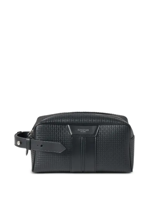 Serapian zip-up wash bag Black SRSTSMML739524ACG2