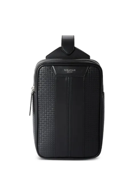Serapian logo-detail messenger bag Black SRSTSMML738715ACG2