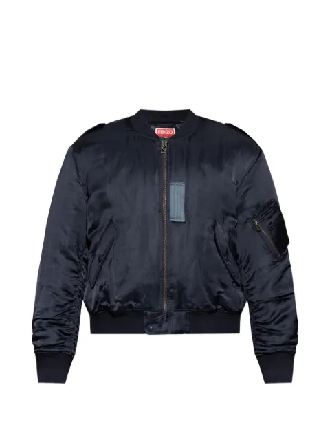 Kenzo Jungle Poem zip jacket Blue FG55BL1829FX