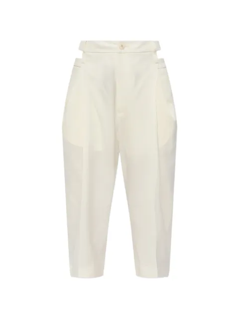 Issey Miyake cut-out trousers White IM66FF516