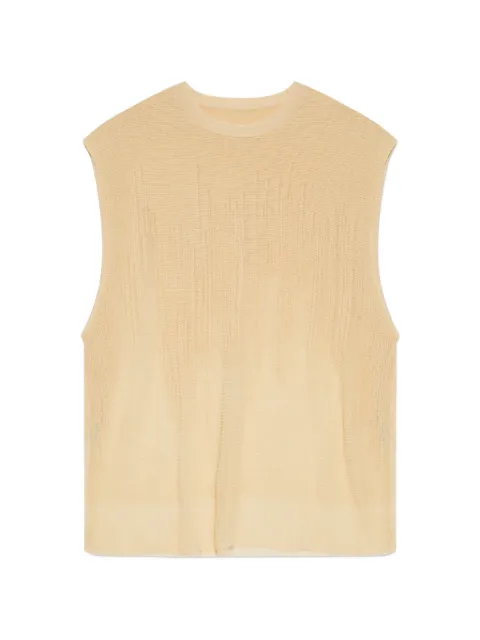 Homme Plissé Issey Miyake Brush Close-Up round-neck top Neutrals HP66KE288