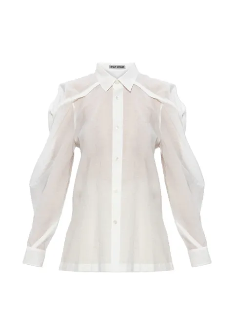 Issey Miyake puff-sleeve shirt White IM66FJ559