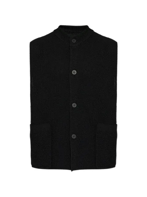 Homme Plissé Issey Miyake button pocket gilet Black HP66KE276