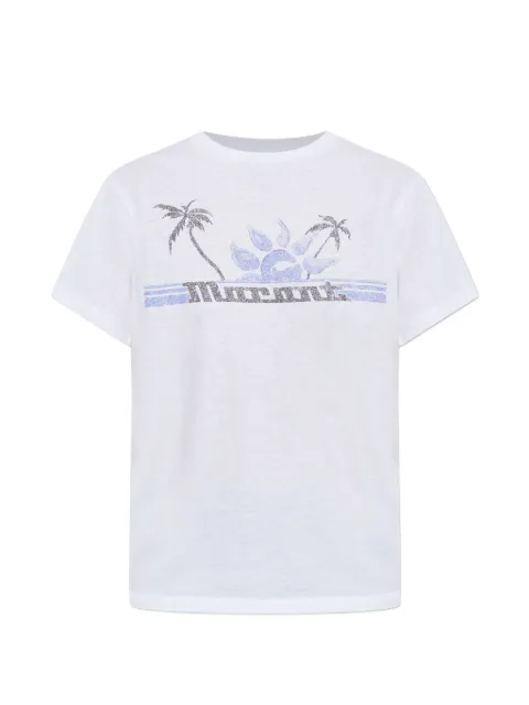 MARANT ÉTOILE graphic-print T-shirt White TS0001FAD1N07E