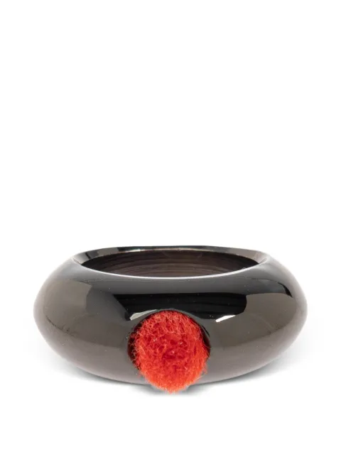 Issey Miyake polished ring Black IM66AK102