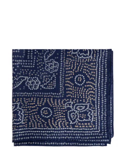 ISABEL MARANT bandana-print scarf Blue FO043XFBD1C03A
