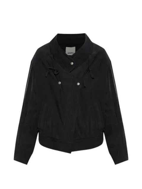 ISABEL MARANT Theresa short jacket in lightweight canvas Black VE0668FBD2G01I