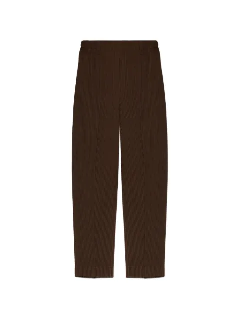 Homme Plissé Issey Miyake Tuxedo pleated trousers Brown HP66FF183