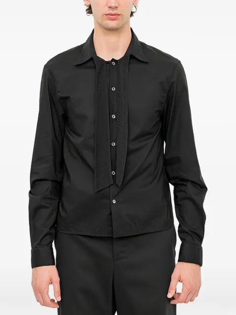 Ann Demeulemeester Stack tie-detail shirt Black B0013983FA026