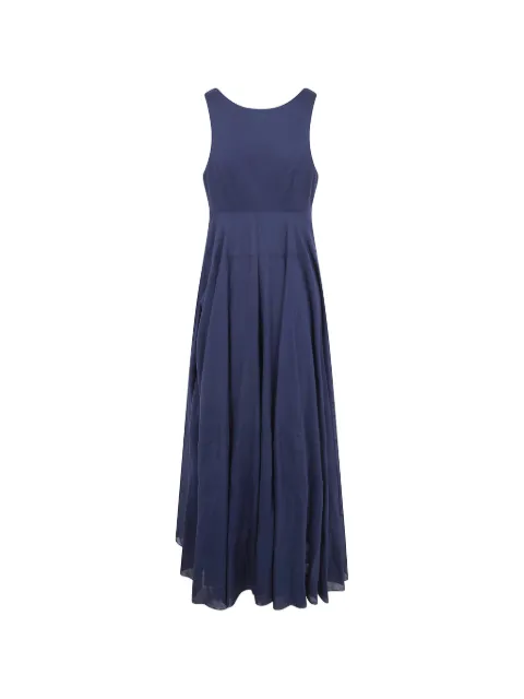 ASPESI tiered sleeveless maxi dress Blue 2909D011