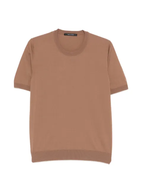 Tagliatore crew neck knitwear Brown JOSHGSE2601