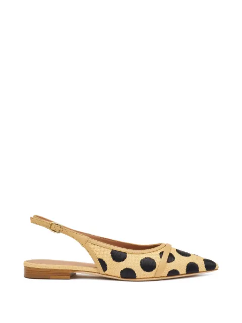 Malone Souliers Jama polka-dot flat pumps Neutrals JAMA10